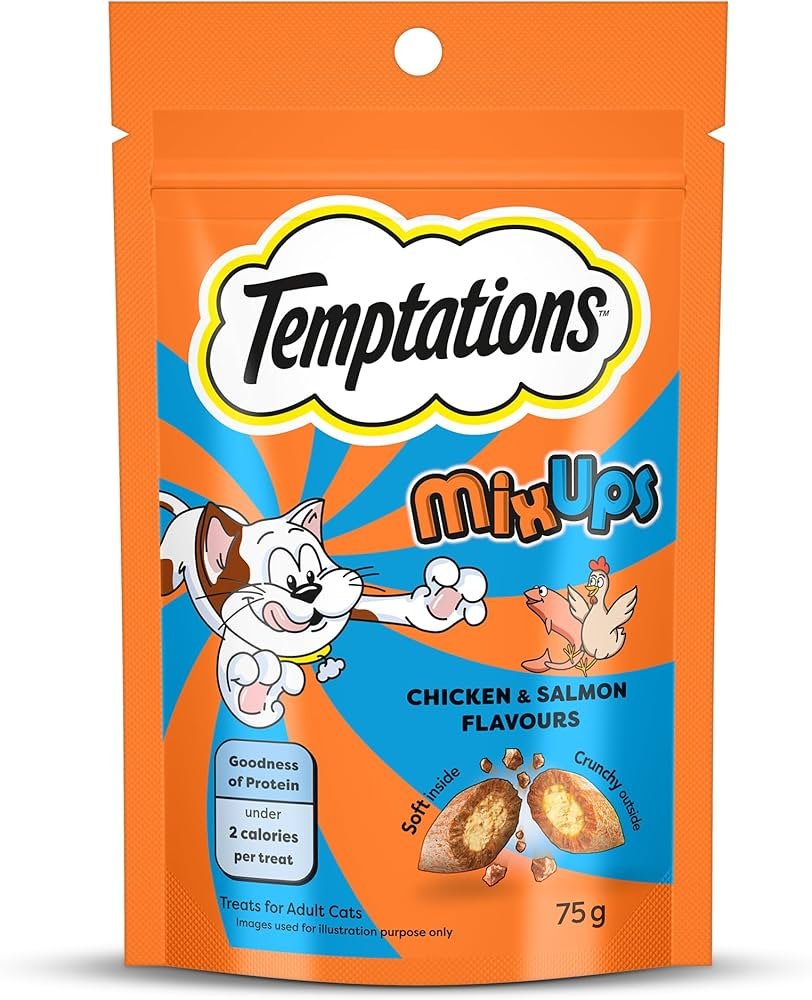 Temptation mix ups salmon and chicken flavor 