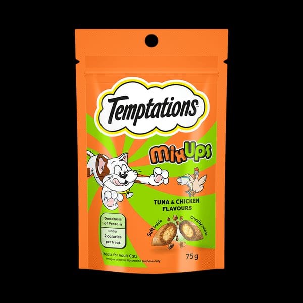 Temptation mix ups tuna and chicken flavor 